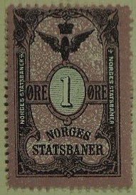 Frimerker stamps Norges Statsbaner Jernbane Norwegian Railway Parcel Stamps timbres-poste Briefmarken